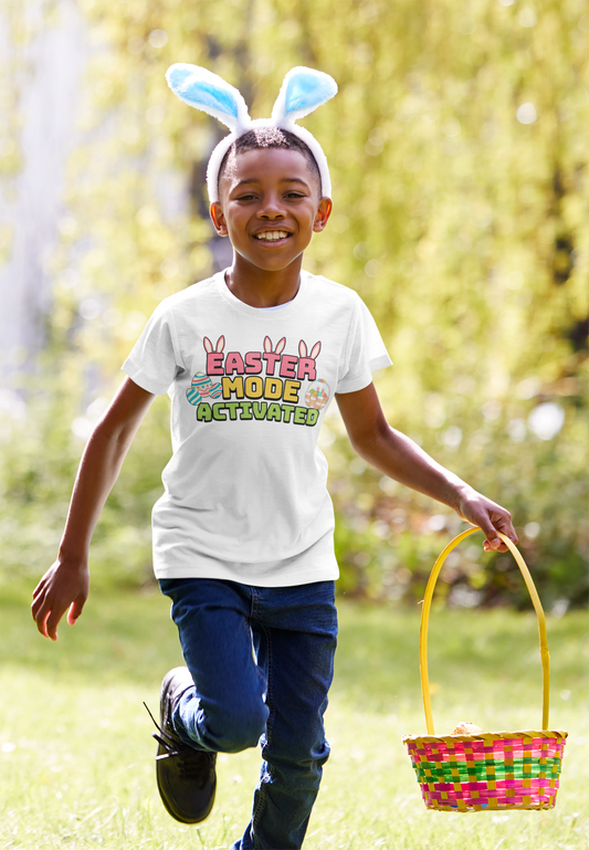 Easter Mode Activated Unisex Cotton Crew Tee | Easter T Shirt