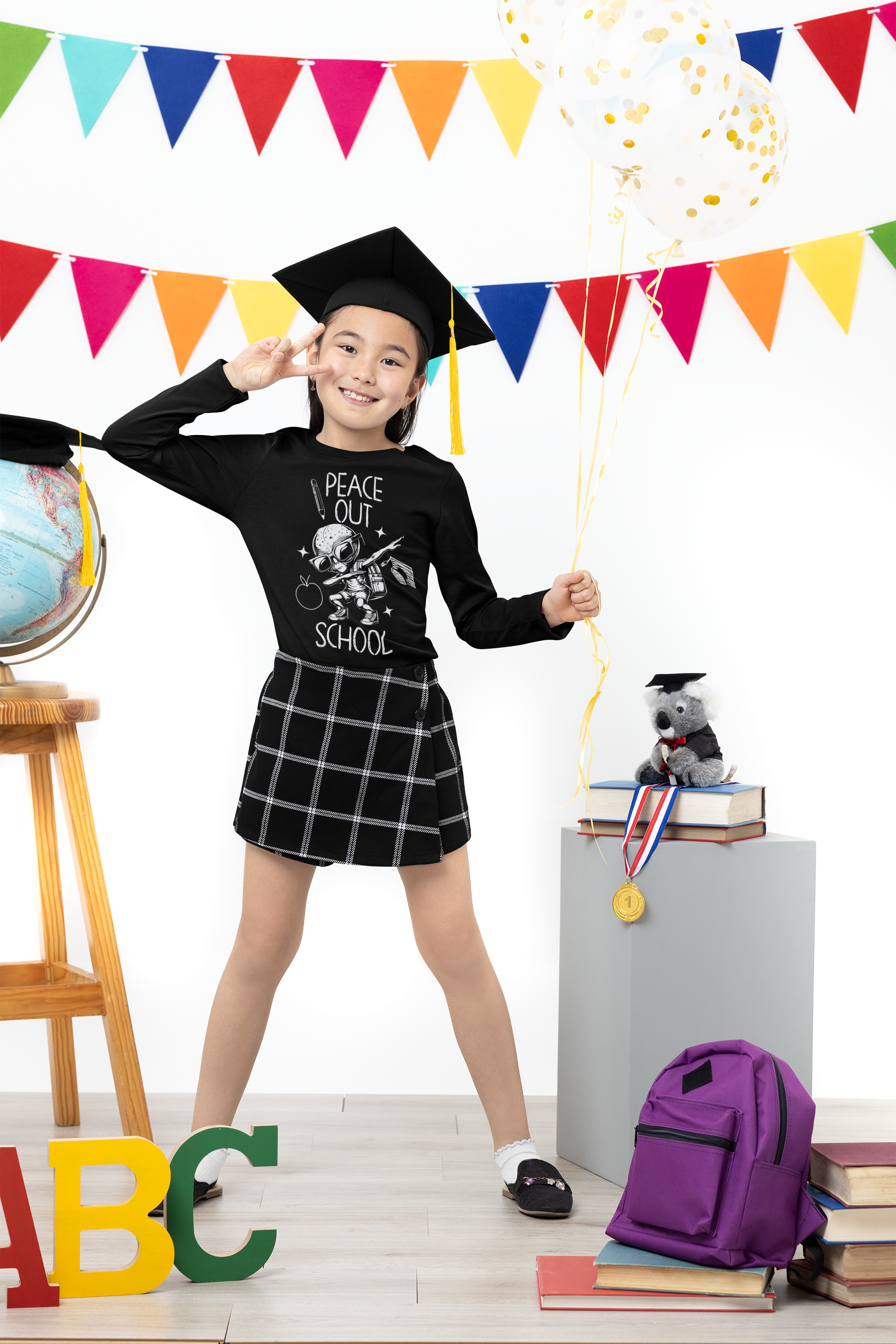Peace Out School Unisex Cotton Crew Tee – Last Day Of School T Shirt