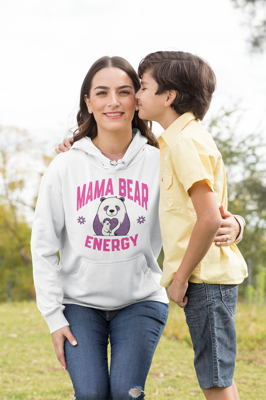 Mama Bear Energy Perfect Gift for Moms - Unisex Cotton Crew Tee
